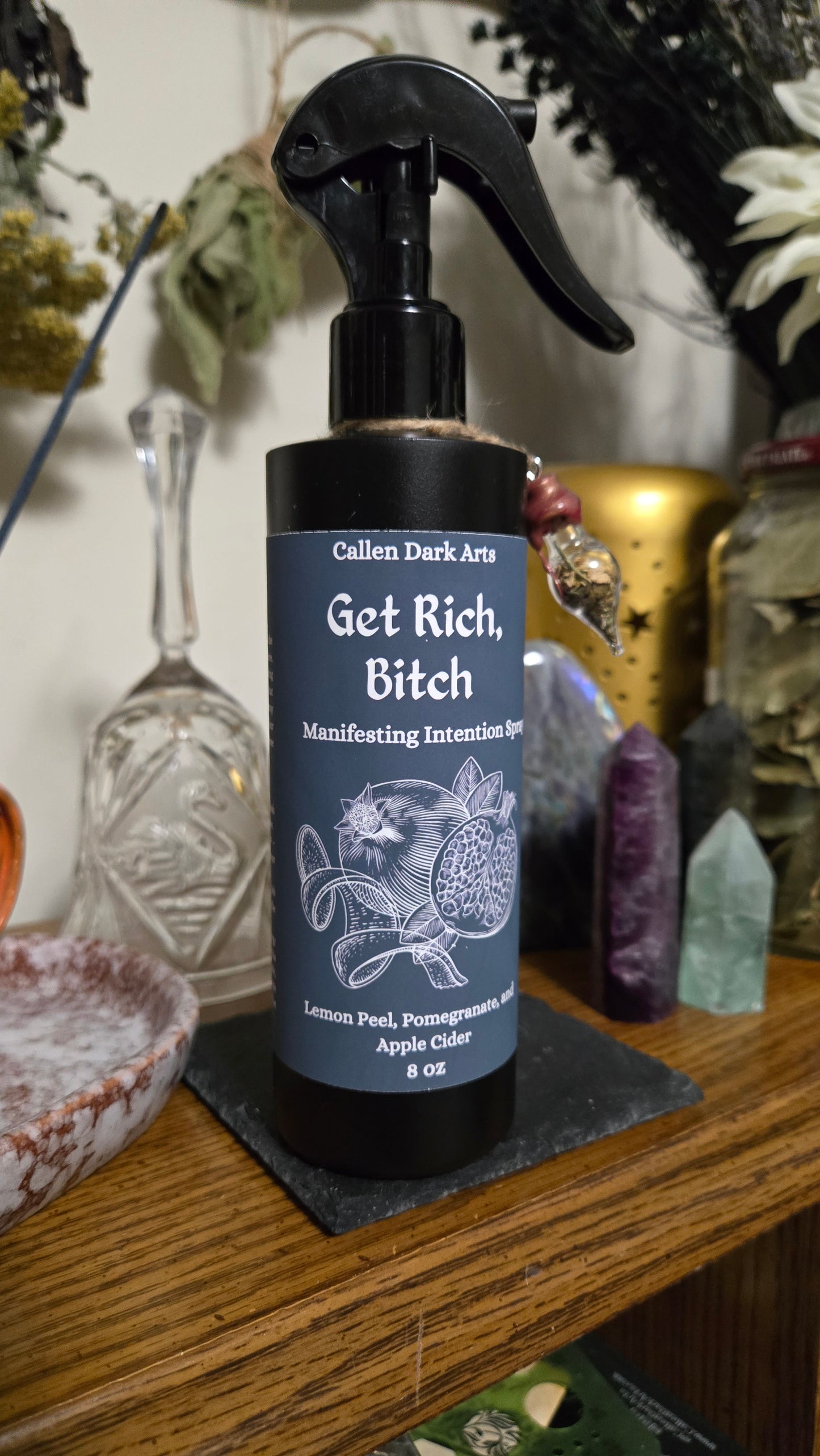 Get Rich Bitch! Manifesting Intention Spray